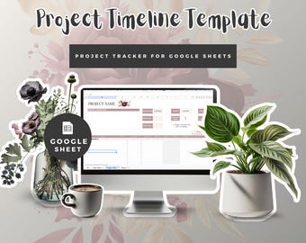 Project Timeline Template for Google Sheets | Gantt Chart & Task Tracker