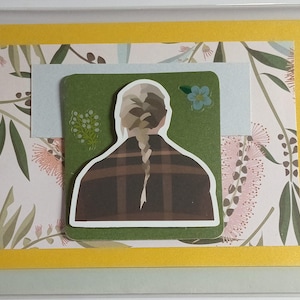 Handmade Taylor Swift card | Evermore | birthday card, swifty, bff, best friend, floral