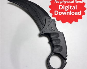 3Dプリントカラムビットナイフ STLファイル – ゲーマーコスプレ小道具（デジタルダウンロード）