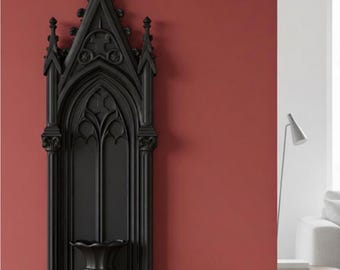 Gothic Candle Holder STL | Dark Fantasy Candle Sconce STL| Halloween Victorian Decor | Digital Download