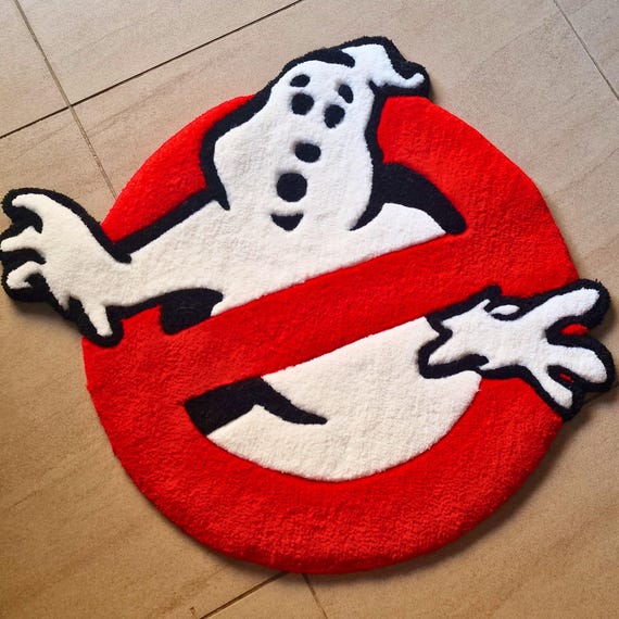 Ghostbusters Carpet, Custom Tufted Rug Design/Personalized Rug, Custom Tuft Rug, Customized Gift, Personalized Tufting Rug,Handmade to Order
