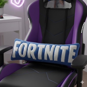 Custom Name Gamer Pillow - Hand Tufted Personalized Cushion - Kids Room Gaming Decor - Plush Lettering Pillow - Teen Boy Gift - Gamer Room
