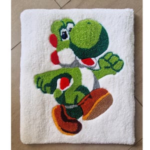Yoshi rug, Custom Tufted Rug Design / Personalized Rug, Custom Tuft Rug, Customized Gift, Personalized Tufting Rug, Handmade to Order