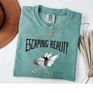 Escaping Reality Comfort Colors Tee: Soft Vintage Graphic T-Shirt