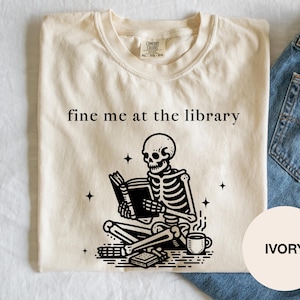 Funny Librarian Shirt: Book Lover Gift, Soft Cotton Tee