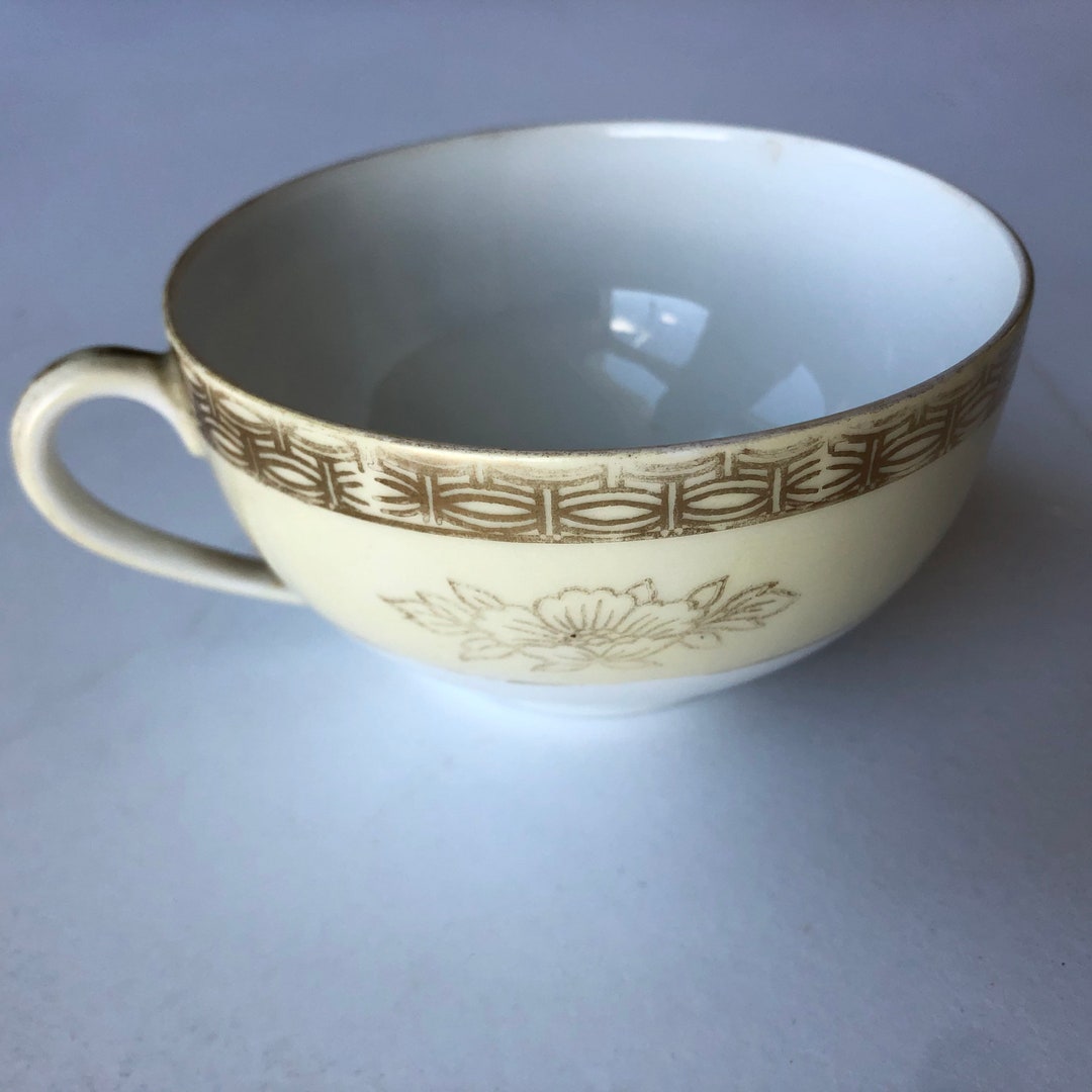 Vintage Noritake Hand Painted Japanese Tea Cup Floral Etsy