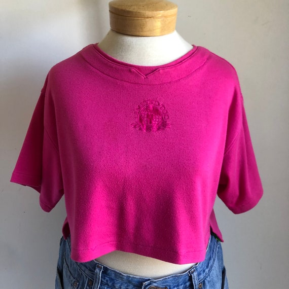 Vintage Limited Too Pink Crop Top XL - image 2