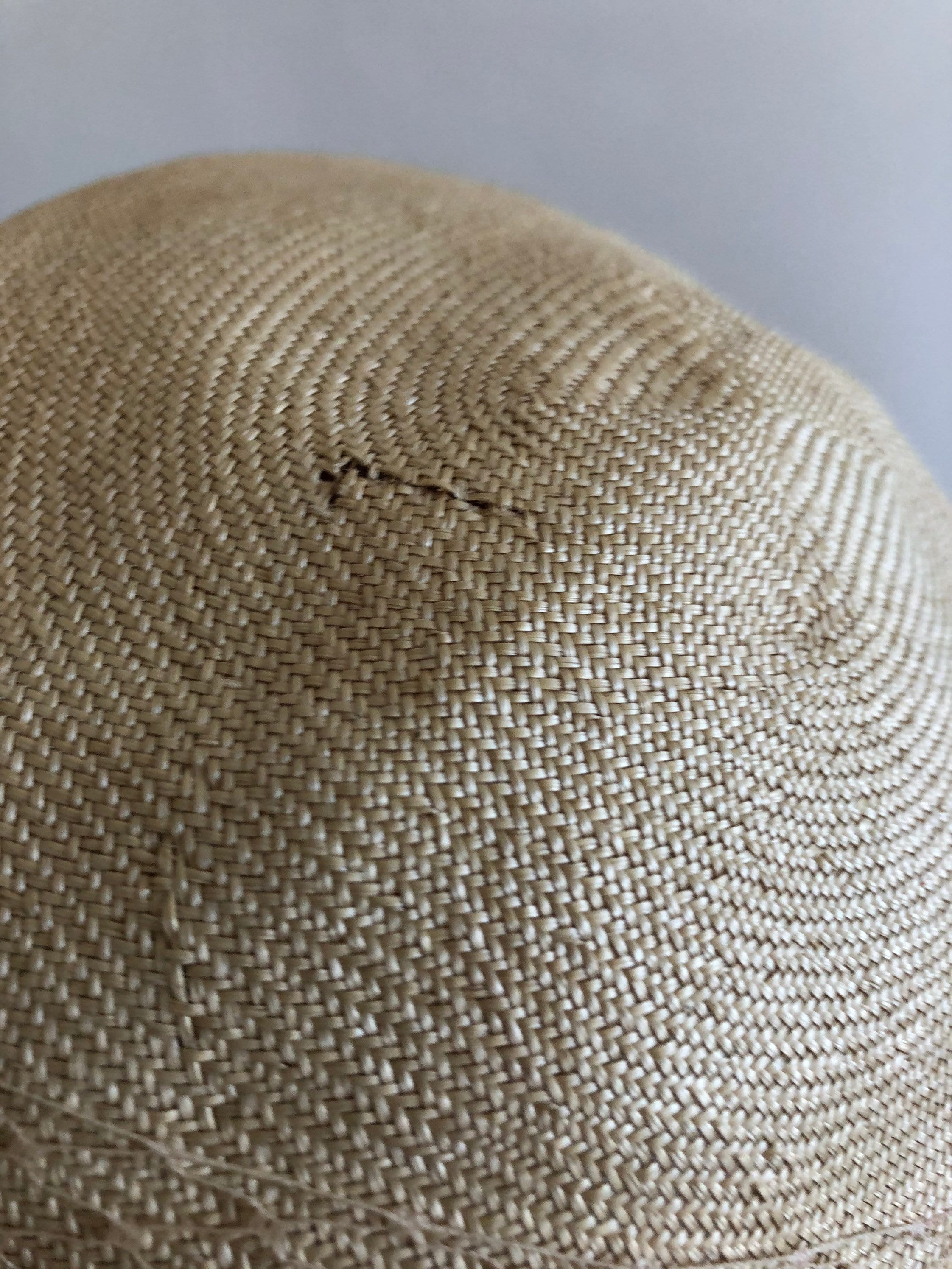 Vintage Floral Hat with Veil - Betmar New York - Tan Hat with Purple Flowers Vintage Betmar New York Womens Red 100% Wool Floral Wide  main image 2