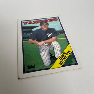 Vintage 1987 Topps Dave Righetti Baseball Card #455 – New York Yankees MLB Collectible Sports Trading Card