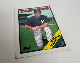 Vintage 1987 Topps Dave Righetti Baseball Card #455 – New York Yankees MLB Collectible Sports Trading Card