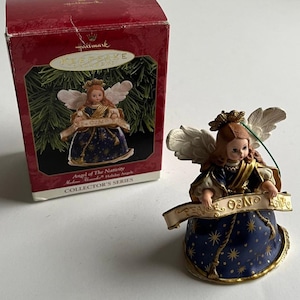 Vintage Angel of the Nativity Christmas Ornament - Hallmark Collector&#39;s Series 1990s