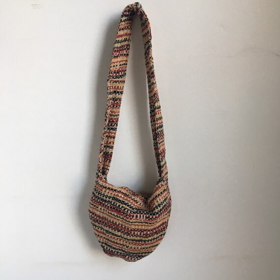 Vintage 1970s Handmade Shoulder Bag: Boho Hippie … - image 5