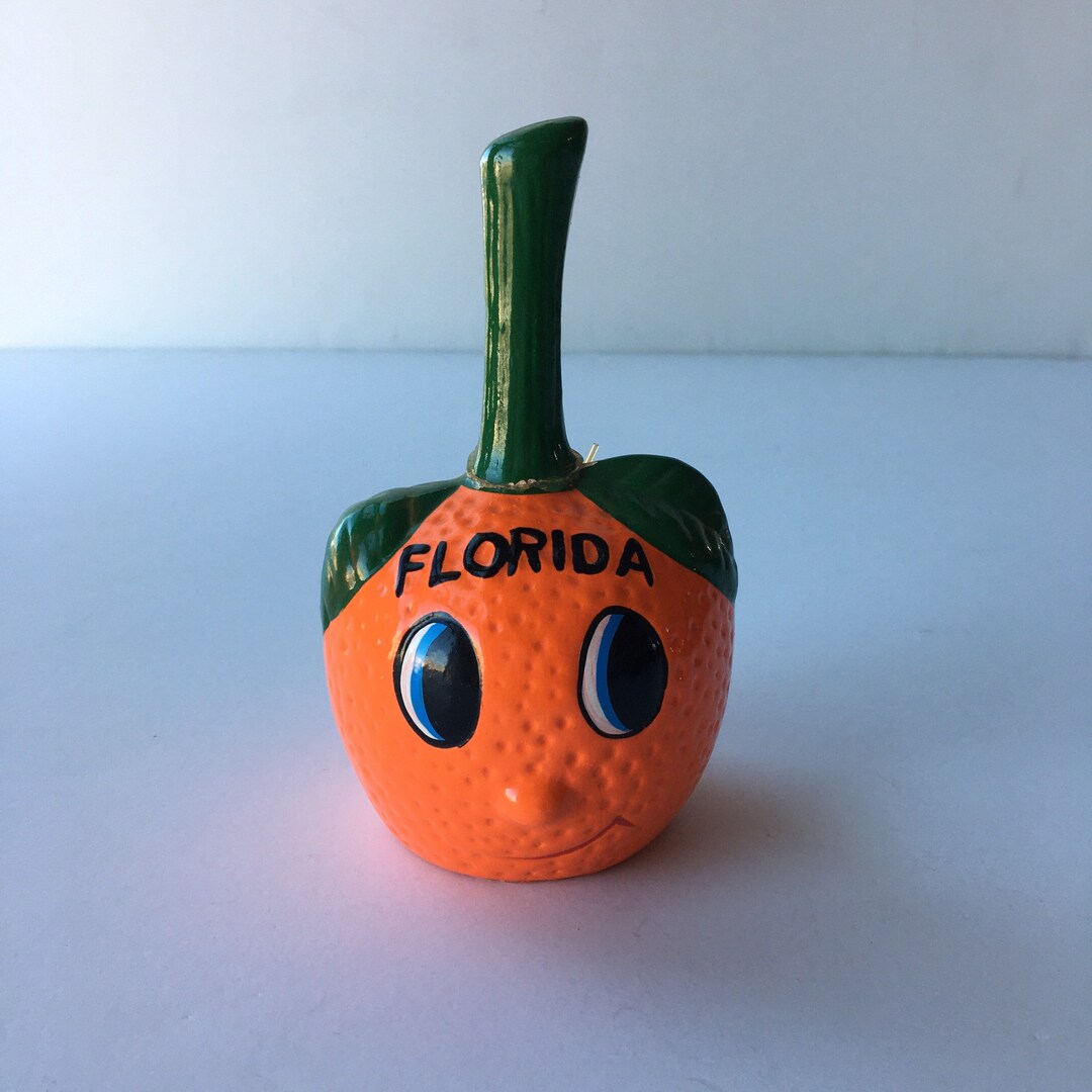 Vintage Florida Orange Bell 1970s Souvenir Decor Etsy