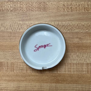 Vintage Spago Ceramic Ashtray - Retro Tobacciana - California Souvenir - Vintage Home Decor