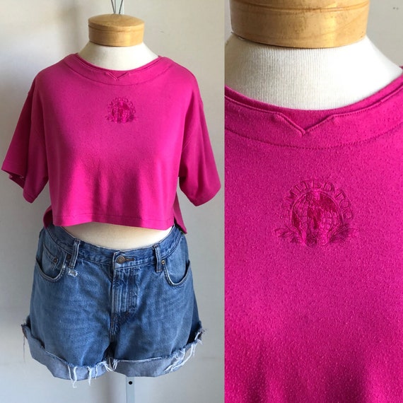 Vintage Limited Too Pink Crop Top XL - image 1