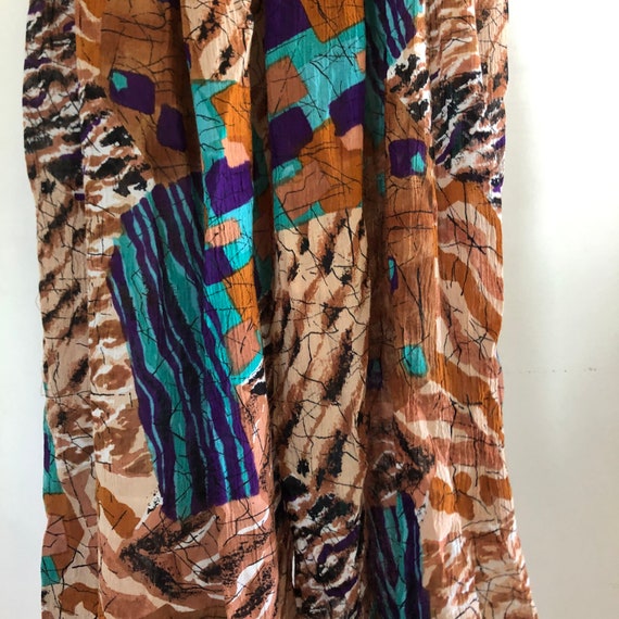 Vintage Abstract Pattern Wide Leg Pants by New Au… - image 7