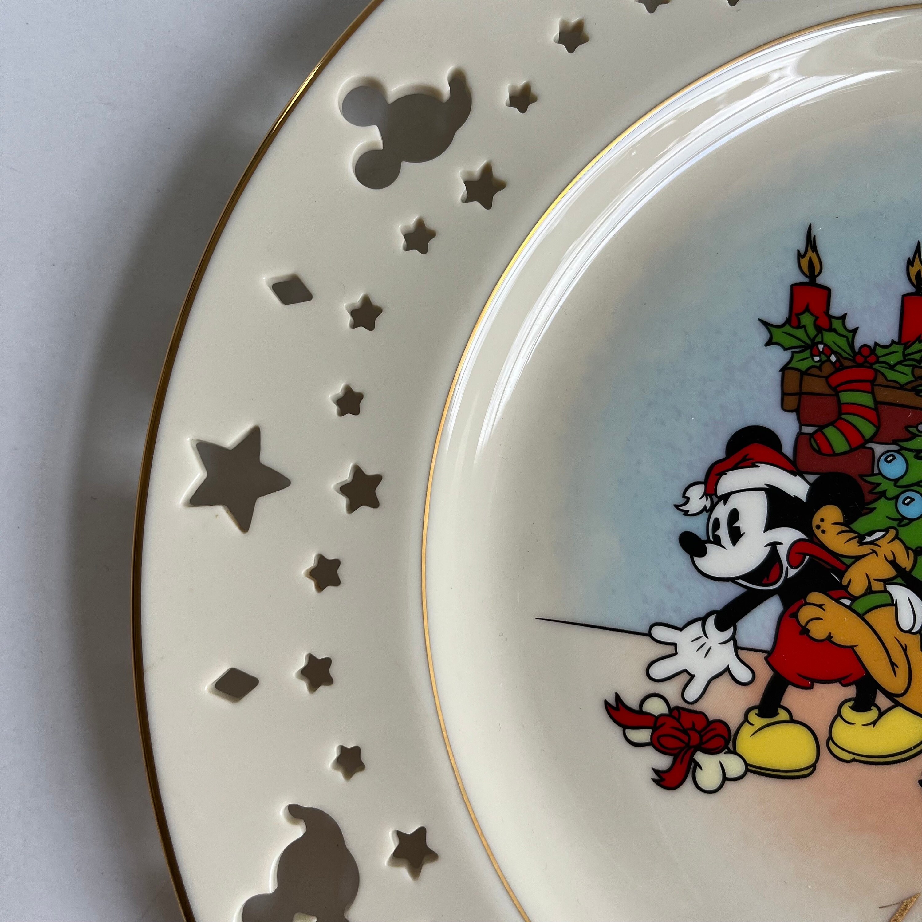 ミッキーマウス サンタ プレート 1997年 Vintage Lenox Disney Collectible Plate, 1997, Mickey & Co