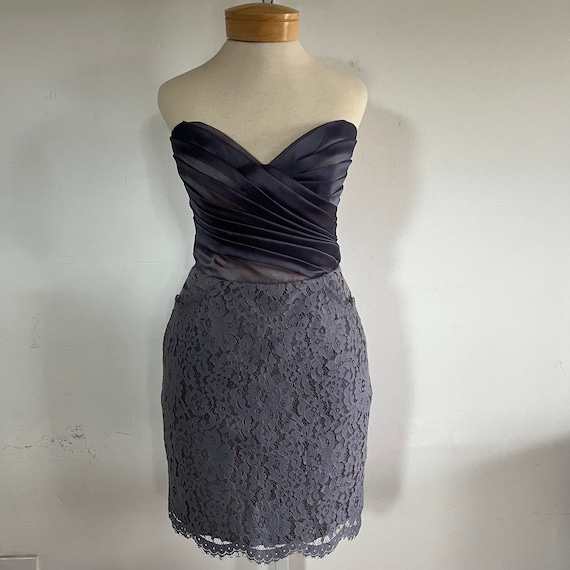 Noir by Lazaro Vintage Formal Dress, Size 8, Light