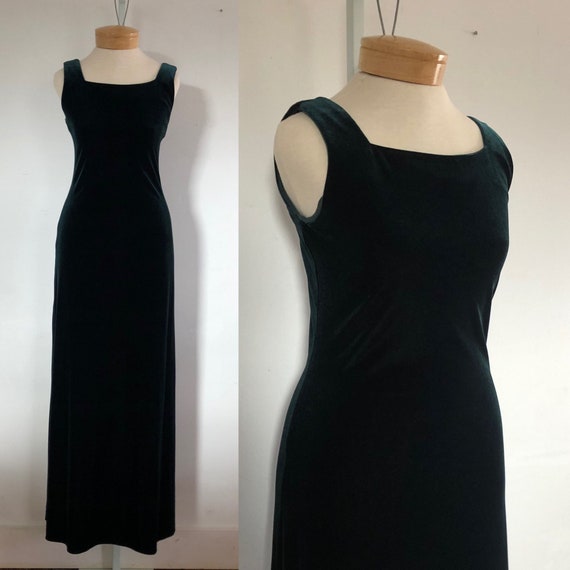 vtg dress, vintage green dress, vintage maxi dress