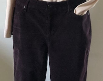 Vintage 90s Brown Corduroy Pants - Size 12, Medium/Large
