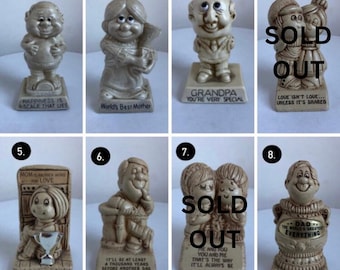 Vintage 1970s Funny Figurines - Unique Gifts - Berrie Co Collectibles