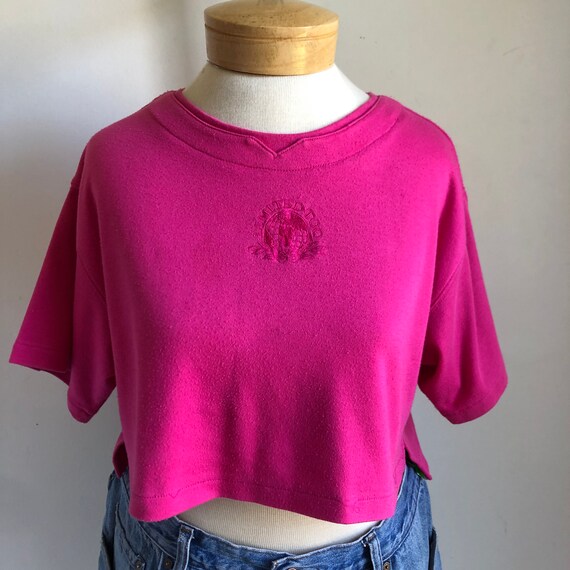 Vintage Limited Too Pink Crop Top XL - image 6