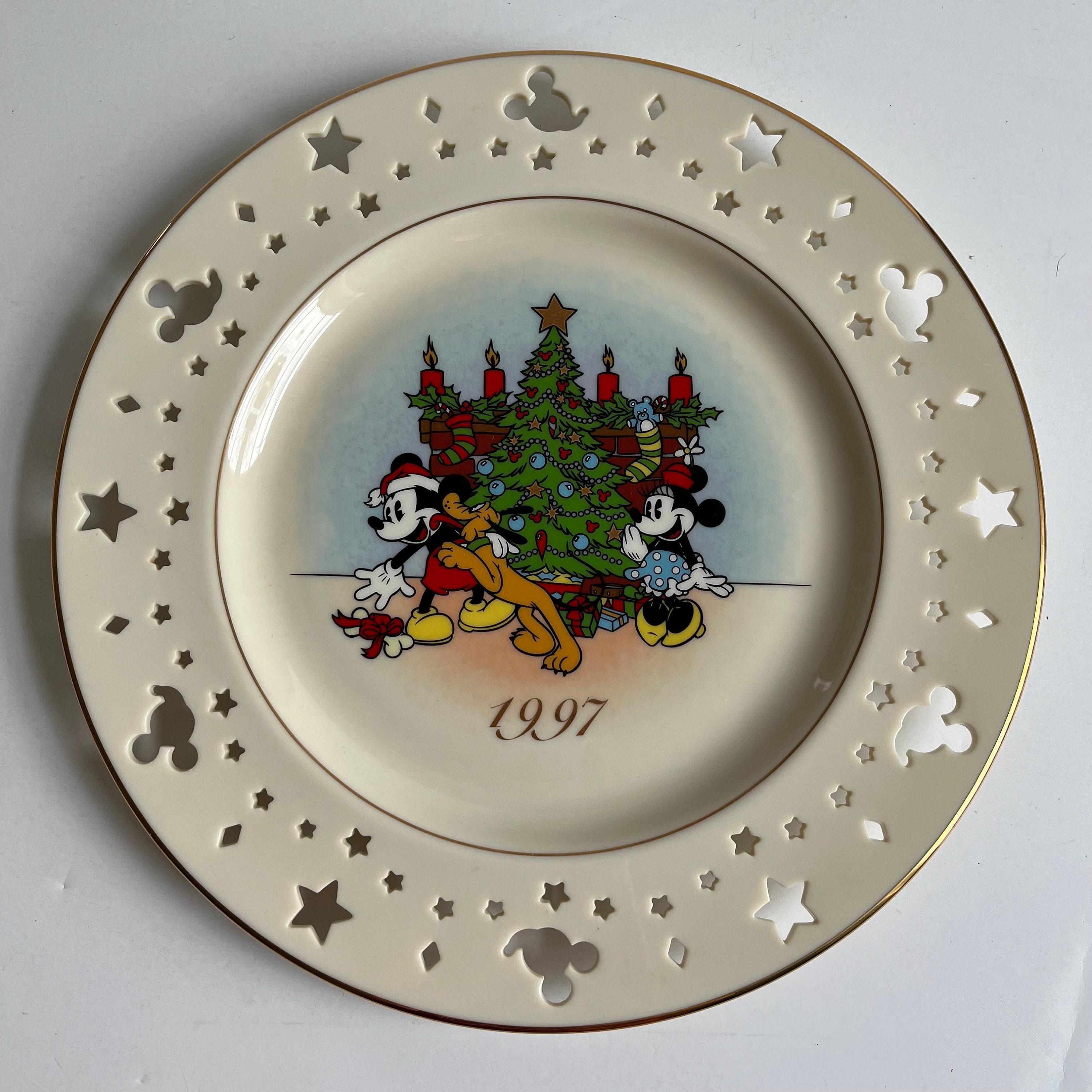 Vintage Lenox Disney Collectible Plate, 1997, Mickey & Co Trimming