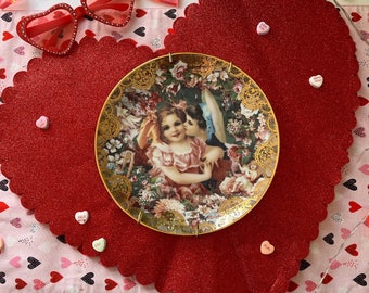 Vintage Decorative Plate - Dearest Kiss by John Grossman