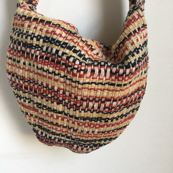 Vintage 1970s Handmade Shoulder Bag: Boho Hippie … - image 7