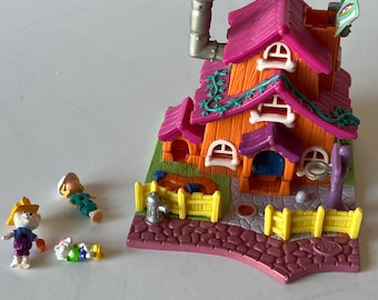 Polly Pocket lumineux maison BLUEBIRD Animal Wonderland horse house 1994 avec 1 personnage