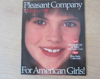 Pleasant Company catalog, vintage American Girl catalog, Holiday 1995, Research, Collectible HTF