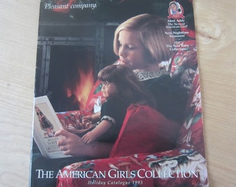 American Girl Doll Catalog, vintage Pleasant Company, Molly cover, introducing Addy, Holiday 1993 HTF