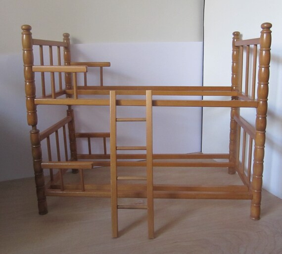 Vintage Bunk Bed for 18 Inch and American Girl Dolls Wood Etsy