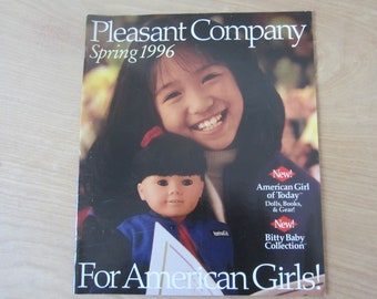 Pleasant Company catalog, vintage American Girl catalog, Girl of Today, Spring 1996, Research, Collectible HTF