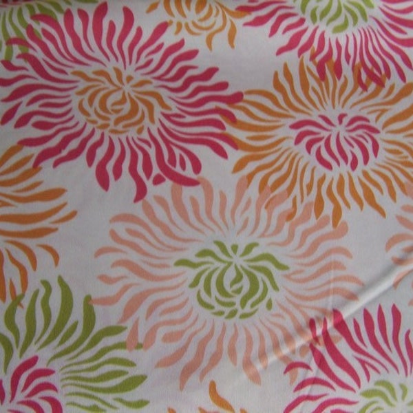 Freshcut - Graphic Mum in Peach/Olive/ Raspberry Fabric By Heather Bailey for Free Spirit 1 yd