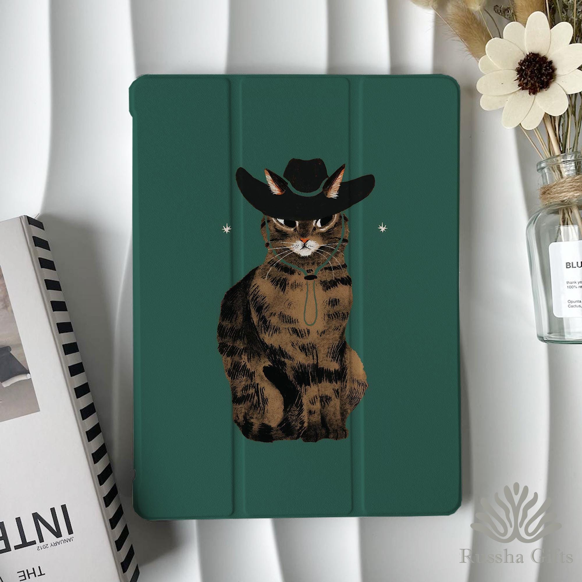 Cat in Cowboy Hat iPad Case for iPad A16-11