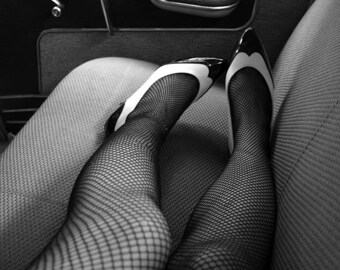 Black and White Photography, Rockabilly, Fine Art Photograph, Pin Up, Retro, Woman, legs, shoes, print, photo, sexy, Hot Rod, vintage, Art