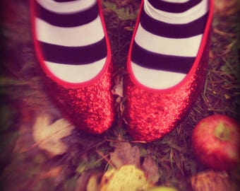 Wizard of Oz Inspired, Fine Art Photograph, Nursery, Kids, Decor, Dorothy, Print, Photo, Picture, Ruby Red Slippers, Woman, Fan Art, Red