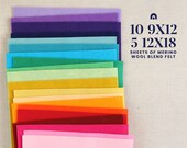 Wool Felt Sheets Choose your own colors 9x12 or 12x18 Felt Sheets, Wool Blend Felt, Felt Bows, Felt Supplier, Felt Shop, Felt Fabric