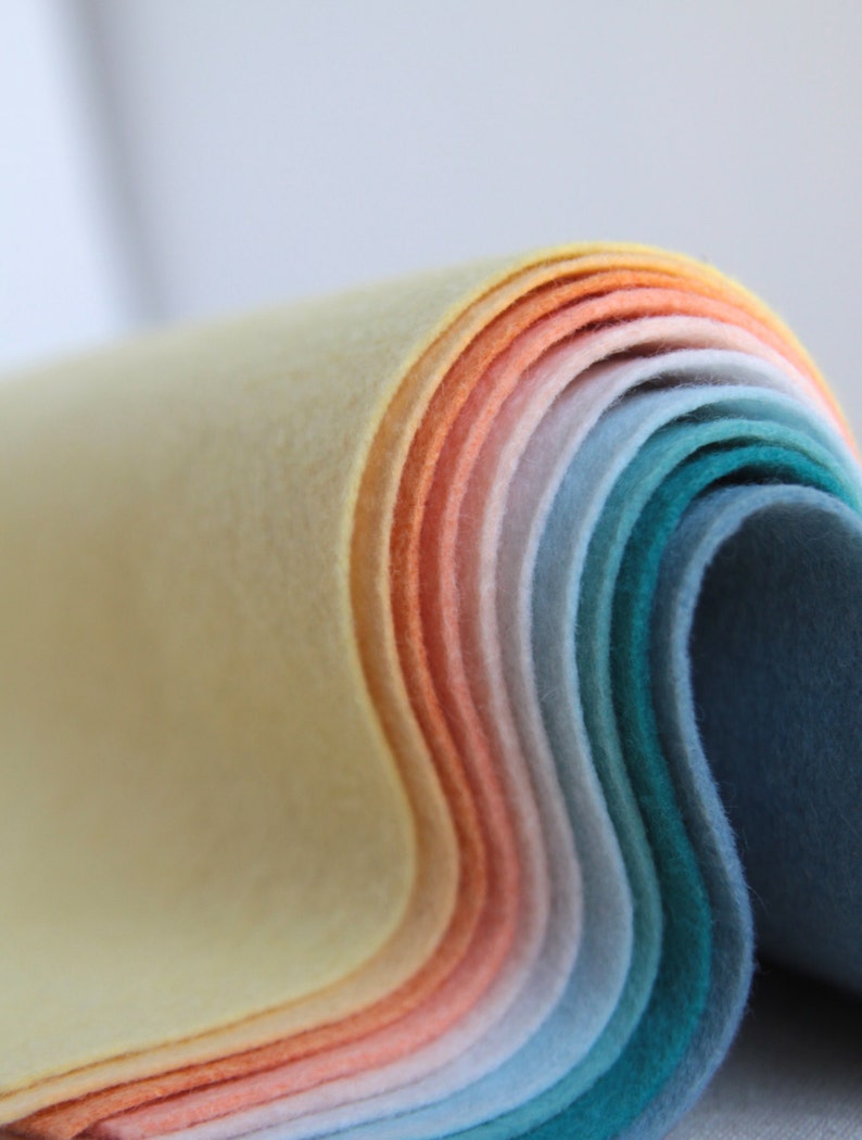 One Yard of Wool Blend Felt // Felt Felt Yardage Merino Felt Etsy
