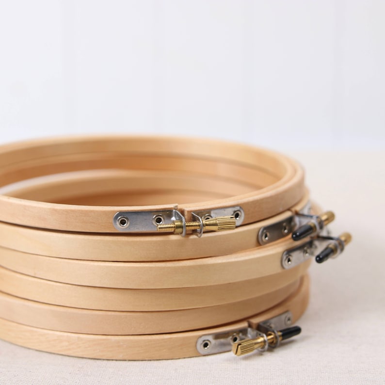 Wood Embroidery Hoops // Circle // Hoop Art Wall Art Natural Etsy