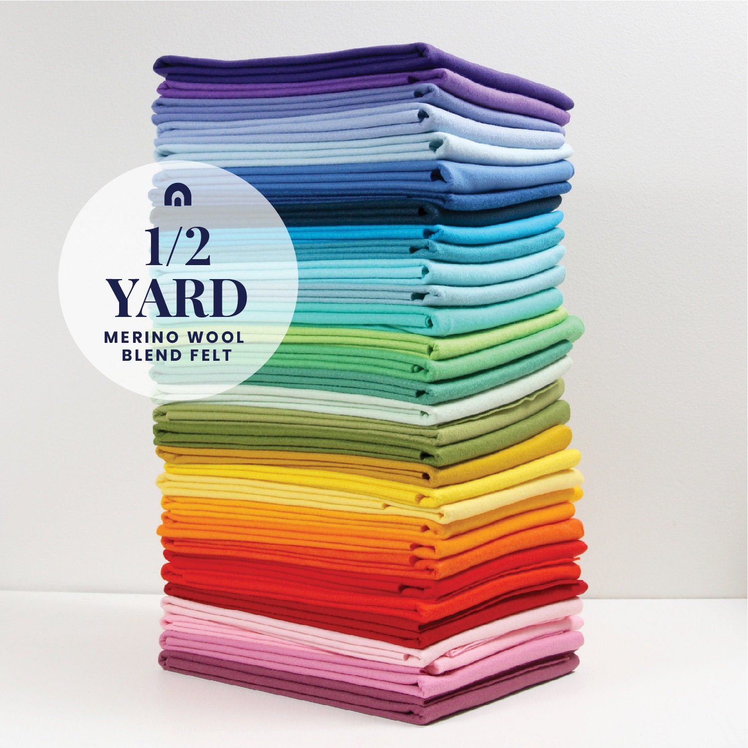 Felt by the Yard // 1/2 Yard // Wool Blend Felt Merino Etsy UK