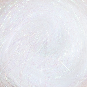 Bianco Iridescente // Fibra Angelina // Lana Vagante, Fibre scintillanti, Accenti lucidi, Infeltrimento ad ago, Ali fatate, Infeltrimento bagnato, Tessitura di fibre