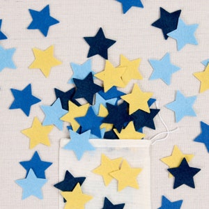 Felt-fetti Stars, die cut shapes // Felt-Fetti by Benzie // Wool Blend Felt, Hair Crafts, Garland Kit, Party, DIY Crafting