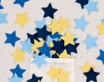 Felt-fetti Stars, die cut shapes // Felt-Fetti by Benzie // Wool Blend Felt, Hair Crafts, Garland Kit, Party, DIY Crafting