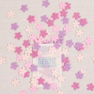 Filz-Fetti by Benzie // Wollfilz, Haarschmuck, Girlanden-Set, Party, DIY, zierliche Blüten, Filzwolle