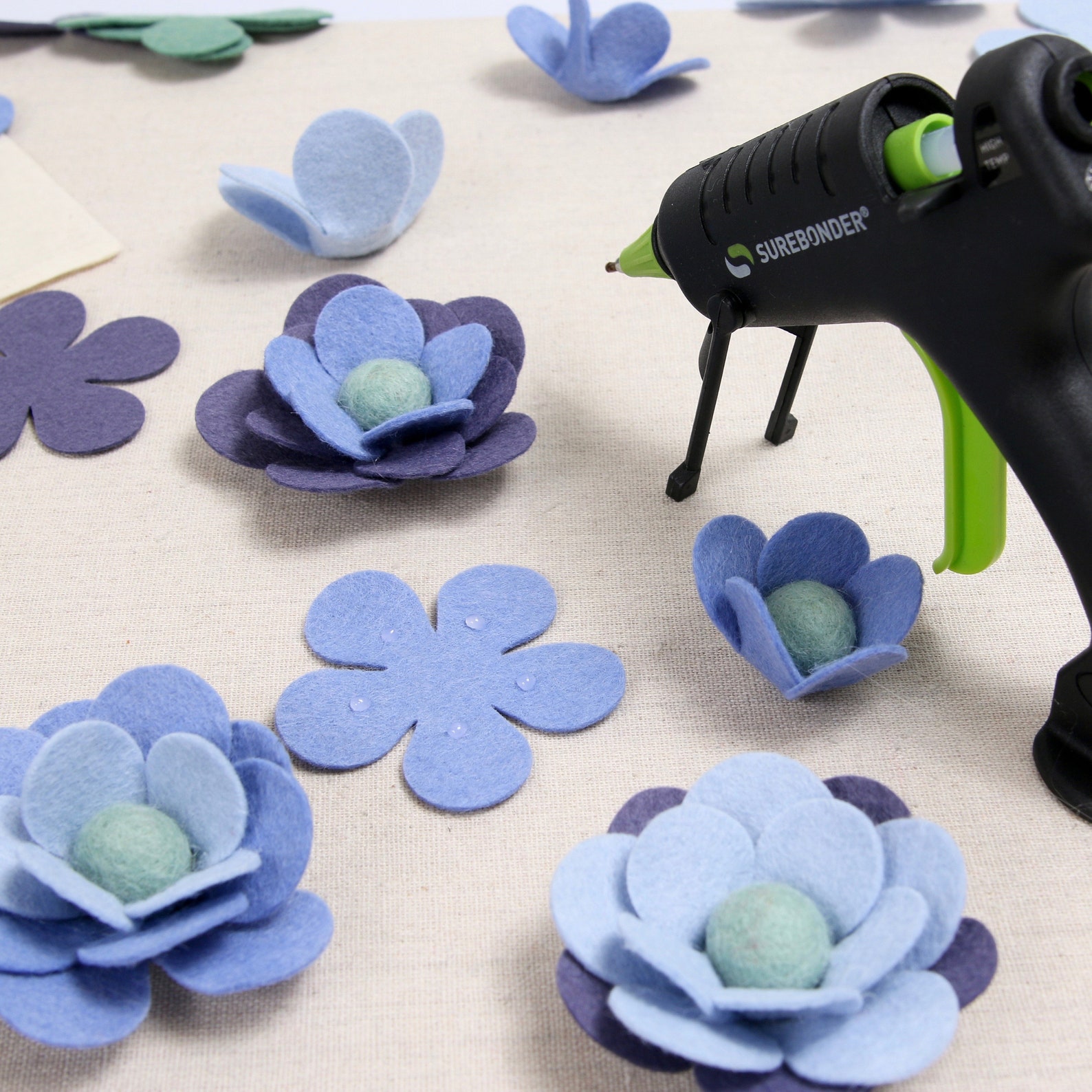 Hot Glue Gun // Felt and Craft Supplies // Hot Glue Felt Etsy
