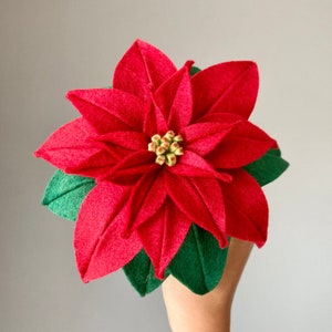 Deep Etch Dies // Classic Poinsettia // Die Cutting, Felt Stitching, Embroidery, Paper Crafting, Needle Work, Flower Bouquet, Poinsettia image 3