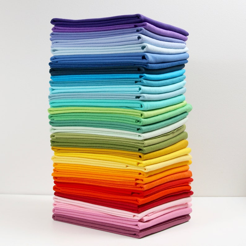 Felt by the Yard // 1/2 yard // Wool Blend Felt Merino Etsy