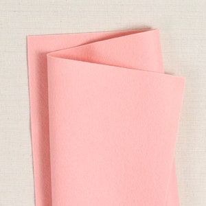 Tellina Pink 100% Wool Felt // Pure Merino Wool Felt Sheets // Bellwether // Pink Wool Felt Fabric, Felt Crafting, Felt Flower Projects